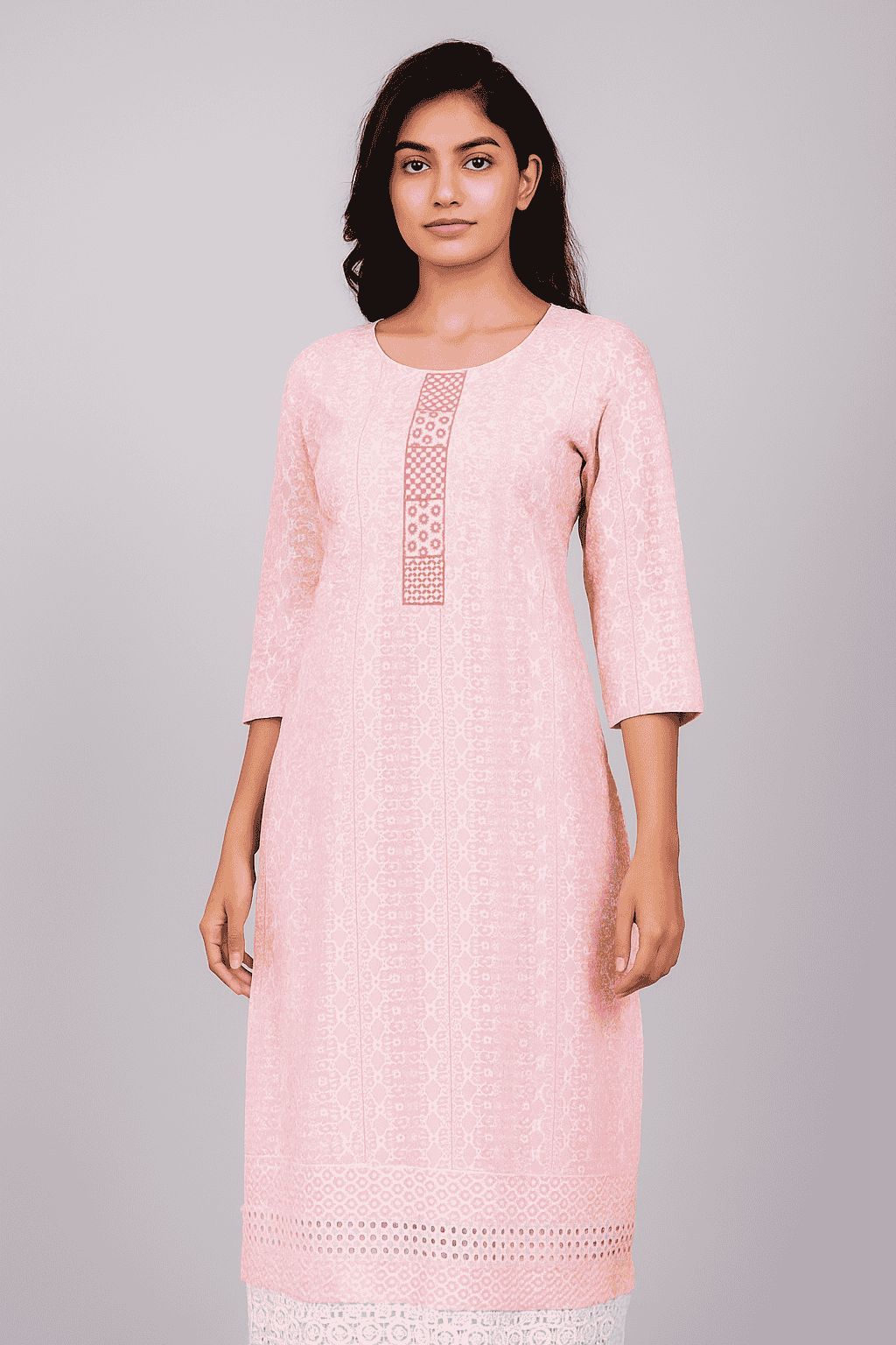 Shree Shanti Selection - Pink Chikankari Kurti